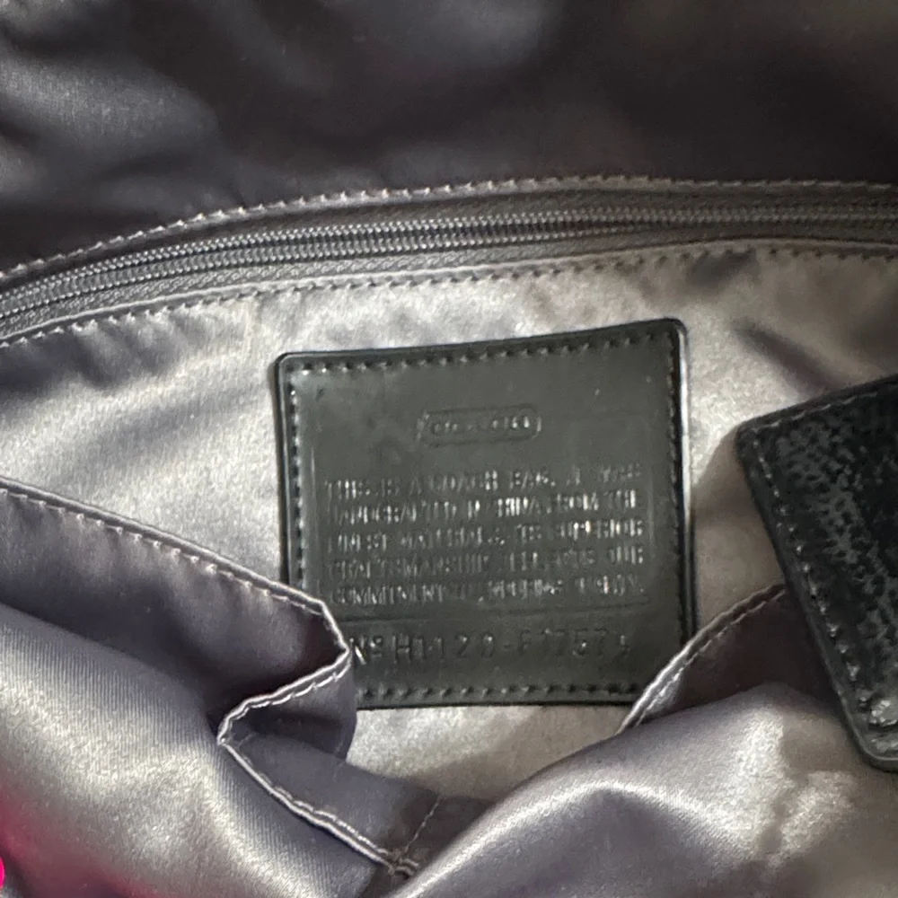 Coach Black Signature Tote Bag